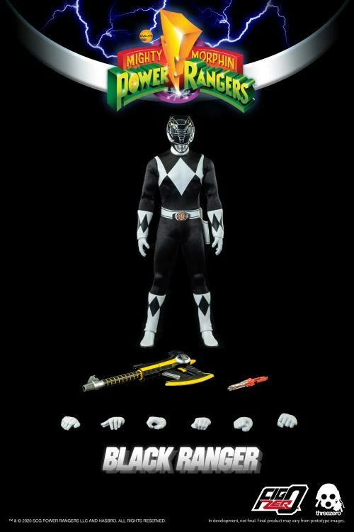 Threezero 1/6 Scale Figure - Mighty Morphin Power Rangers - Black Ranger 8 Threezero 1/6 Scale Figure - Mighty Morphin Power Rangers - Black Ranger - Image 8