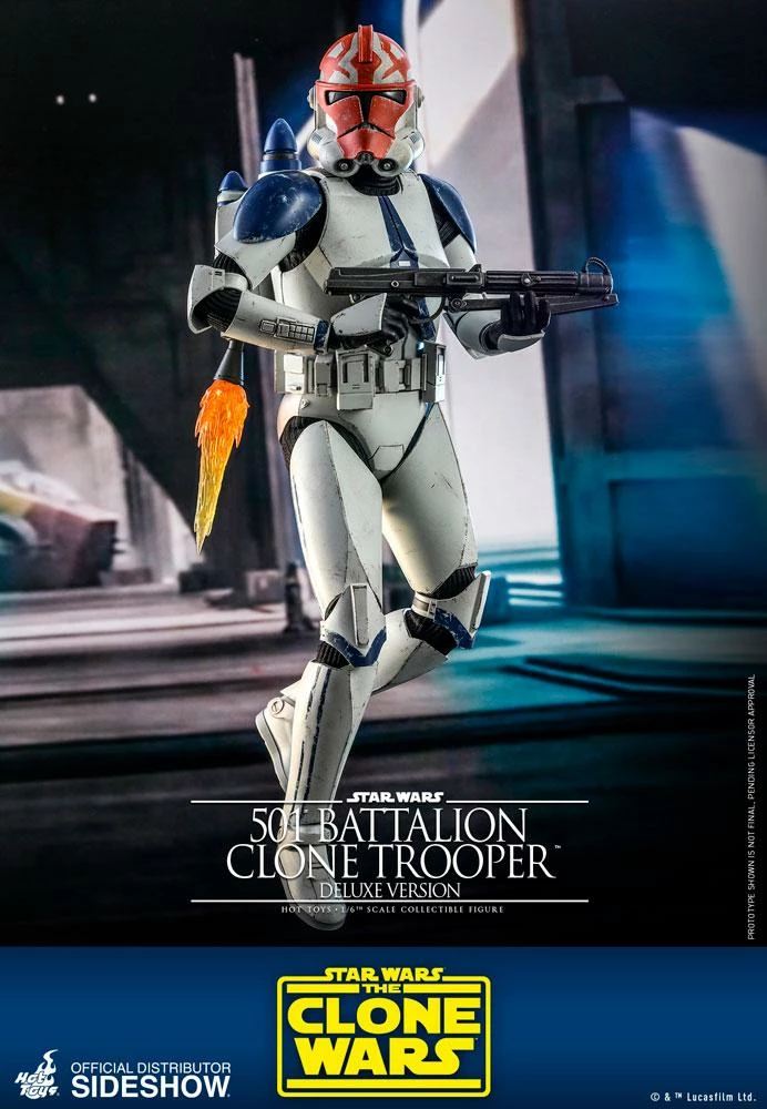 Hot Toys TV Masterpiece 1/6 Scale Figure - 501st Battalion Clone Trooper - Deluxe (The Clone Wars) 3 Hot Toys TV Masterpiece 1/6 Scale Figure - 501st Battalion Clone Trooper - Deluxe (The Clone Wars) - Image 3