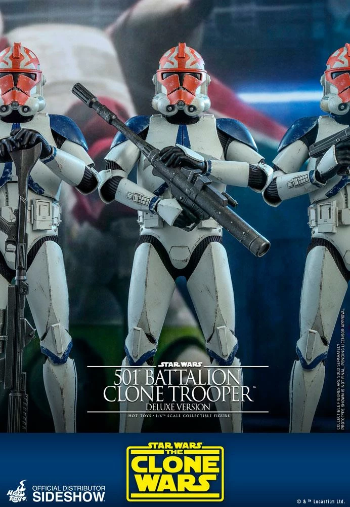 Hot Toys TV Masterpiece 1/6 Scale Figure - 501st Battalion Clone Trooper - Deluxe (The Clone Wars) 9 Hot Toys TV Masterpiece 1/6 Scale Figure - 501st Battalion Clone Trooper - Deluxe (The Clone Wars) - Image 9