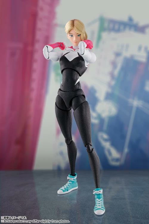 Bandai S.H.Figuarts Spider-Man: Across The Spider-Verse - Spider-Gwen 8 Bandai S.H.Figuarts Spider-Man: Across The Spider-Verse - Spider-Gwen - Image 8
