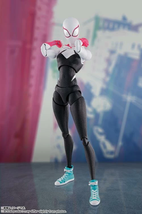 Bandai S.H.Figuarts Spider-Man: Across The Spider-Verse - Spider-Gwen 7 Bandai S.H.Figuarts Spider-Man: Across The Spider-Verse - Spider-Gwen - Image 7