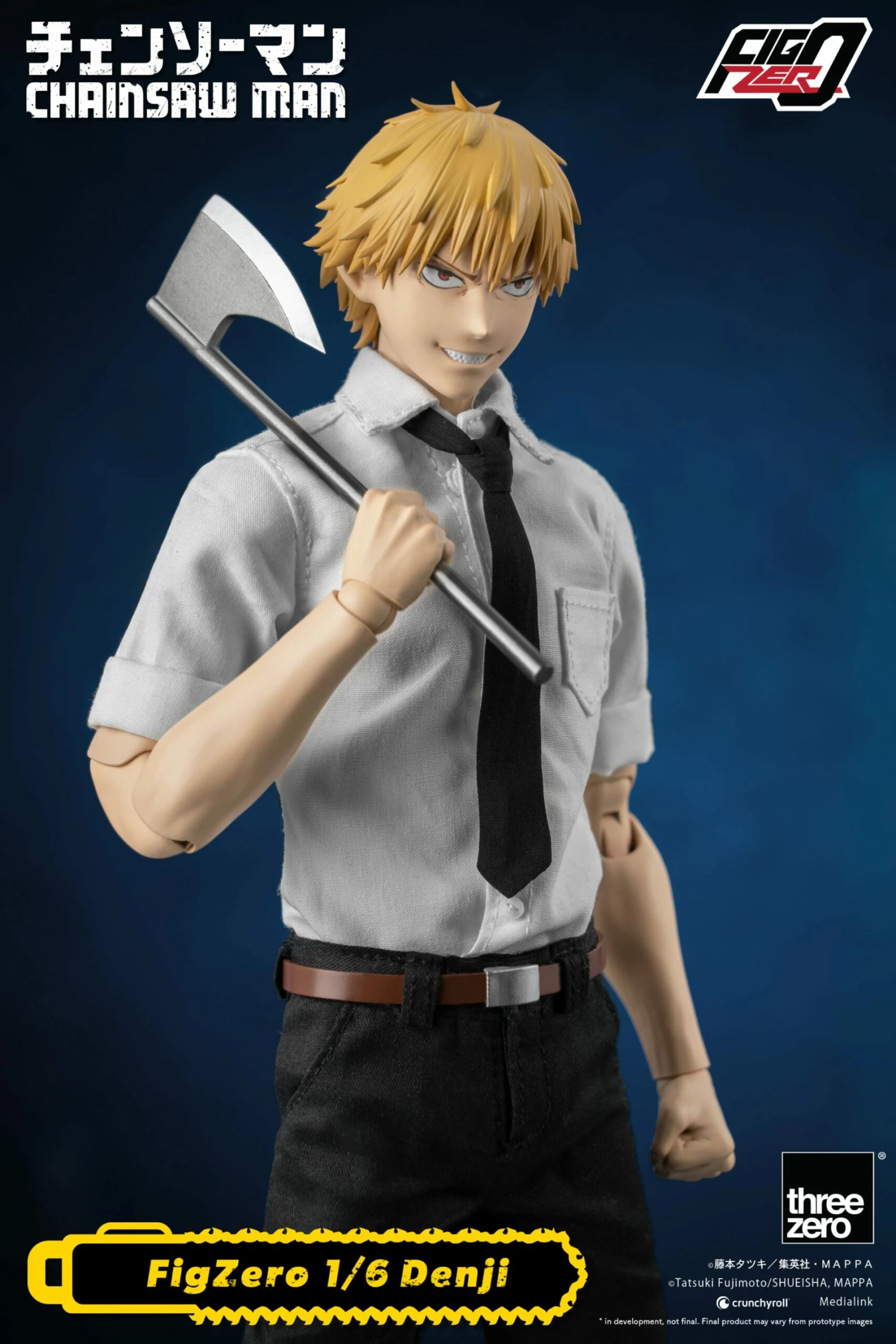 Threezero Chainsaw Man FigZero 1/6 Scale Collectible Figure - Denji 3 Threezero Chainsaw Man FigZero 1/6 Scale Collectible Figure - Denji - Image 3