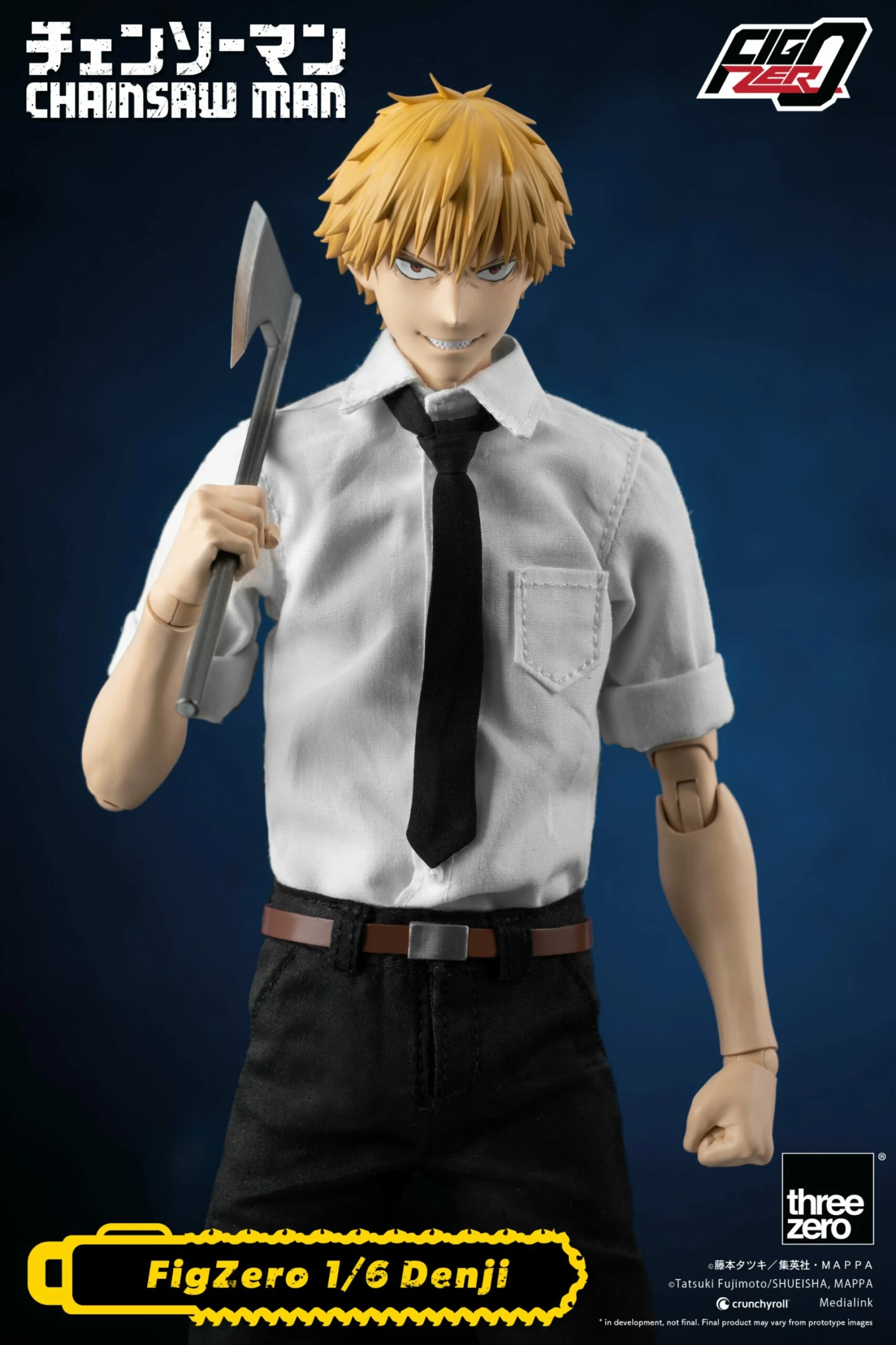 Threezero Chainsaw Man FigZero 1/6 Scale Collectible Figure - Denji 4 Threezero Chainsaw Man FigZero 1/6 Scale Collectible Figure - Denji - Image 4