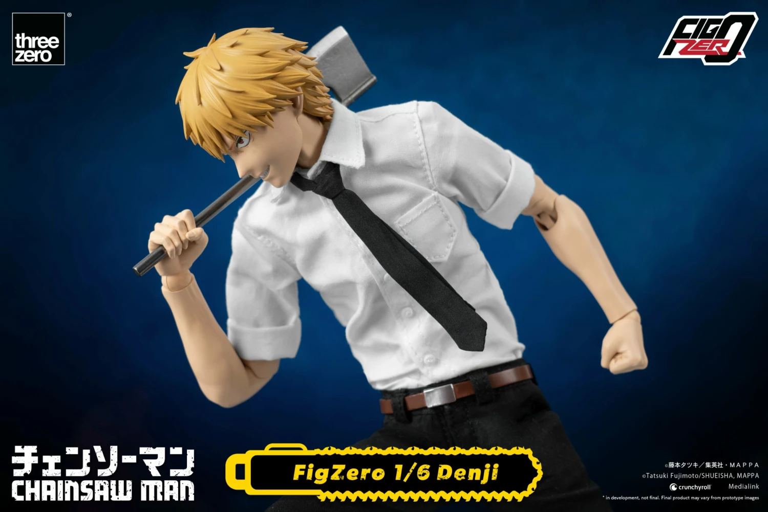 Threezero Chainsaw Man FigZero 1/6 Scale Collectible Figure - Denji 5 Threezero Chainsaw Man FigZero 1/6 Scale Collectible Figure - Denji - Image 5