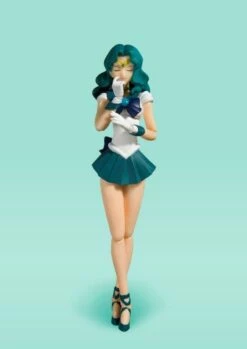 Bandai S.H. Figuarts Sailor Moon - Sailor Neptune - Animation Color Edition "Pretty Guardian Sailor Moon" -Toy Dojo SHF SailorNeptuneACE 05 37236