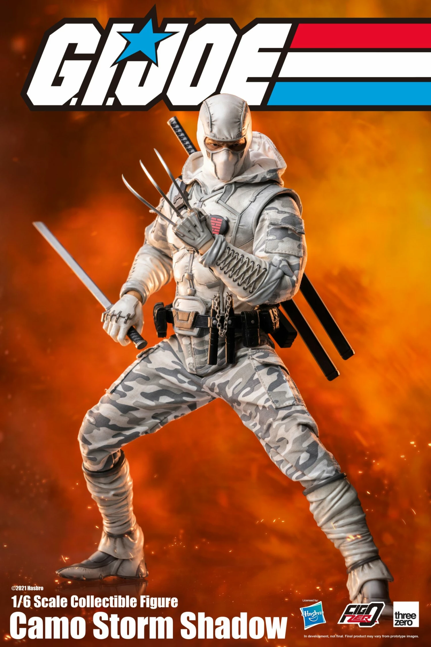 Threezero X Hasbro G.I. Joe 1/6 Scale Collectible Figure - Storm Shadow (Camo) PX Previews Exclusive 2 Threezero X Hasbro G.I. Joe 1/6 Scale Collectible Figure - Storm Shadow (Camo) PX Previews Exclusive - Image 2