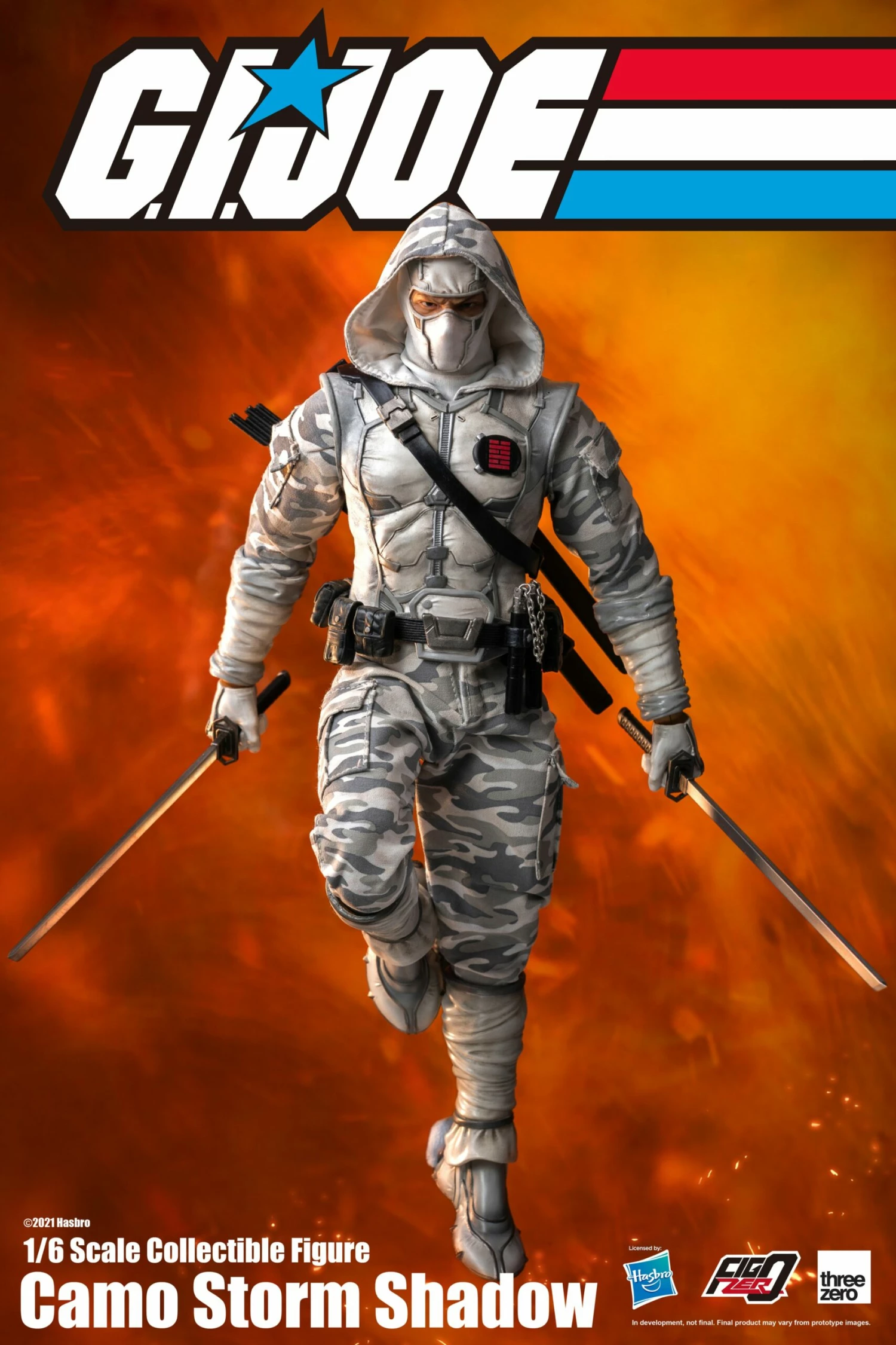 Threezero X Hasbro G.I. Joe 1/6 Scale Collectible Figure - Storm Shadow (Camo) PX Previews Exclusive 4 Threezero X Hasbro G.I. Joe 1/6 Scale Collectible Figure - Storm Shadow (Camo) PX Previews Exclusive - Image 4