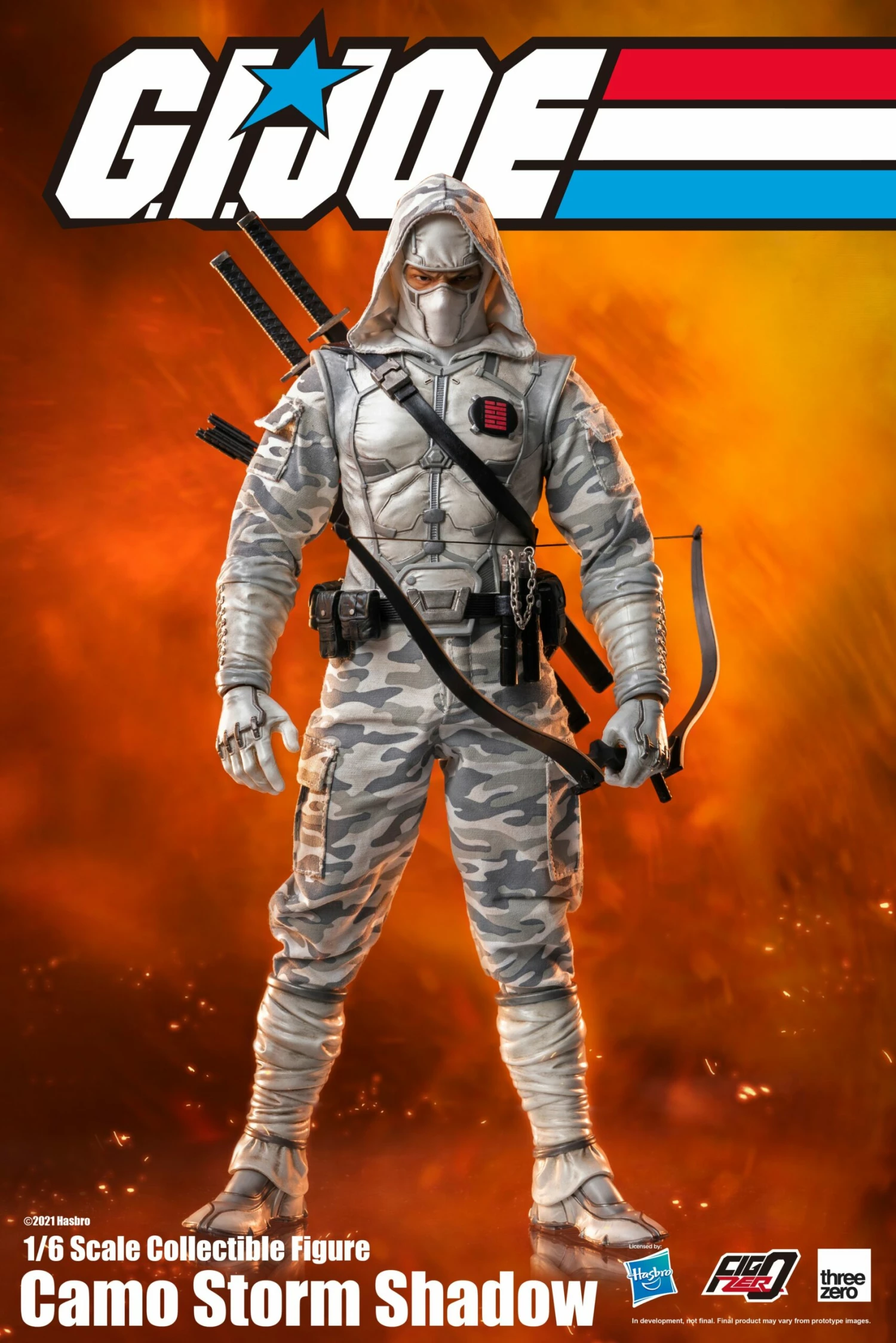 Threezero X Hasbro G.I. Joe 1/6 Scale Collectible Figure - Storm Shadow (Camo) PX Previews Exclusive 5 Threezero X Hasbro G.I. Joe 1/6 Scale Collectible Figure - Storm Shadow (Camo) PX Previews Exclusive - Image 5
