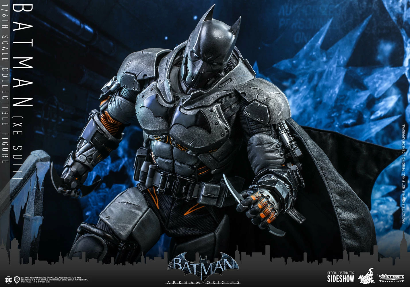 Hot Toys Video Game Masterpiece 1/6 Scale Figure - Batman: Arkham Origins - Batman (XE Suit) 8 Hot Toys Video Game Masterpiece 1/6 Scale Figure - Batman: Arkham Origins - Batman (XE Suit) - Image 8