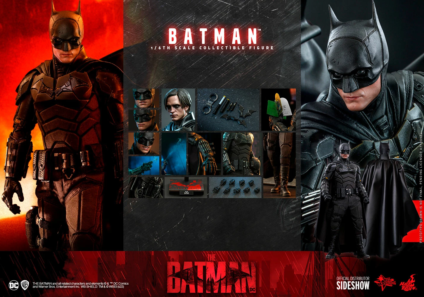 Hot Toys Movie Masterpiece 1/6 Scale Figure - The Batman - Batman 11 Hot Toys Movie Masterpiece 1/6 Scale Figure - The Batman - Batman - Image 11