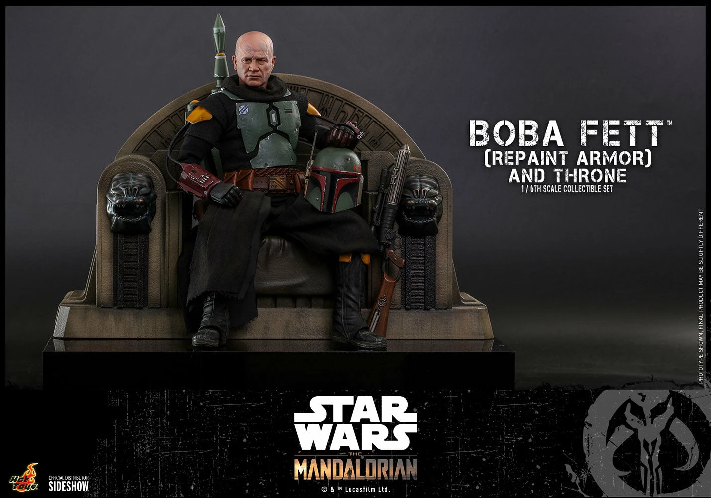 Hot Toys 1/6 Scale Television Masterpiece Series - The Mandalorian - Boba Fett & Throne Set (Repaint Armor) 19 Hot Toys 1/6 Scale Television Masterpiece Series - The Mandalorian - Boba Fett & Throne Set (Repaint Armor) - Image 19