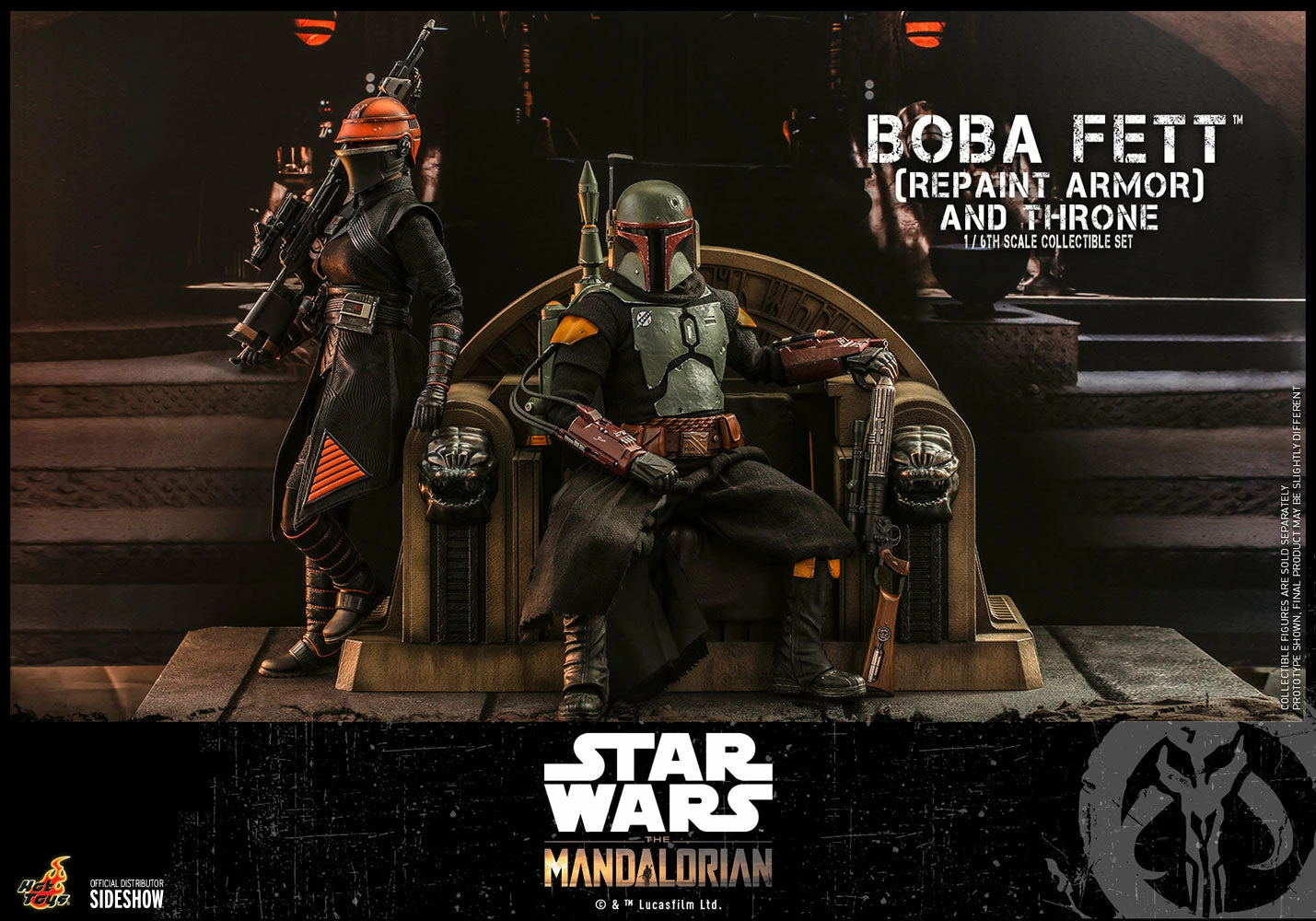 Hot Toys 1/6 Scale Television Masterpiece Series - The Mandalorian - Boba Fett & Throne Set (Repaint Armor) 14 Hot Toys 1/6 Scale Television Masterpiece Series - The Mandalorian - Boba Fett & Throne Set (Repaint Armor) - Image 14
