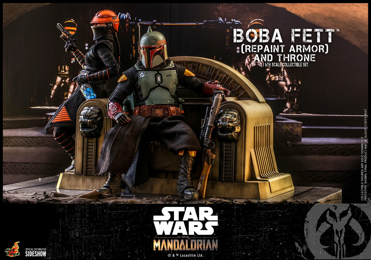 Hot Toys 1/6 Scale Television Masterpiece Series - The Mandalorian - Boba Fett & Throne Set (Repaint Armor) 10 Hot Toys 1/6 Scale Television Masterpiece Series - The Mandalorian - Boba Fett & Throne Set (Repaint Armor) - Image 10