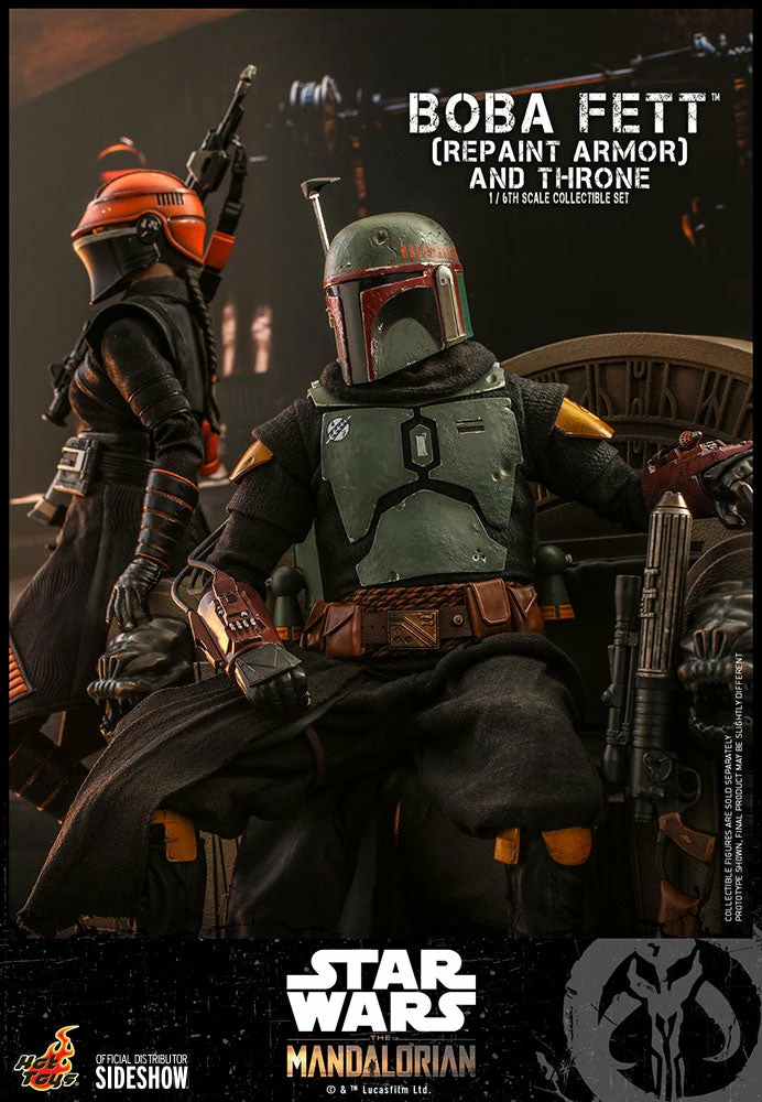 Hot Toys 1/6 Scale Television Masterpiece Series - The Mandalorian - Boba Fett & Throne Set (Repaint Armor) 9 Hot Toys 1/6 Scale Television Masterpiece Series - The Mandalorian - Boba Fett & Throne Set (Repaint Armor) - Image 9