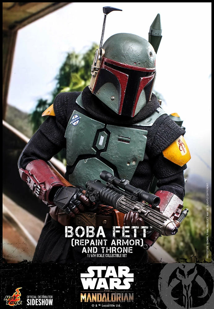 Hot Toys 1/6 Scale Television Masterpiece Series - The Mandalorian - Boba Fett & Throne Set (Repaint Armor) 6 Hot Toys 1/6 Scale Television Masterpiece Series - The Mandalorian - Boba Fett & Throne Set (Repaint Armor) - Image 6