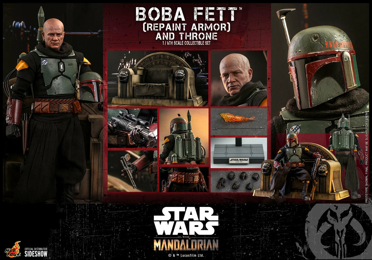 Hot Toys 1/6 Scale Television Masterpiece Series - The Mandalorian - Boba Fett & Throne Set (Repaint Armor) 20 Hot Toys 1/6 Scale Television Masterpiece Series - The Mandalorian - Boba Fett & Throne Set (Repaint Armor) - Image 20