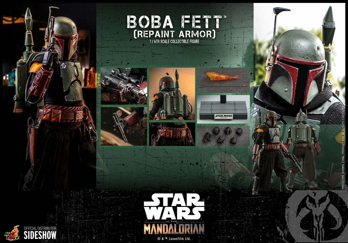Hot Toys 1/6 Scale Television Masterpiece Series - The Mandalorian - Boba Fett (Repaint Armor) 11 Hot Toys 1/6 Scale Television Masterpiece Series - The Mandalorian - Boba Fett (Repaint Armor) - Image 11