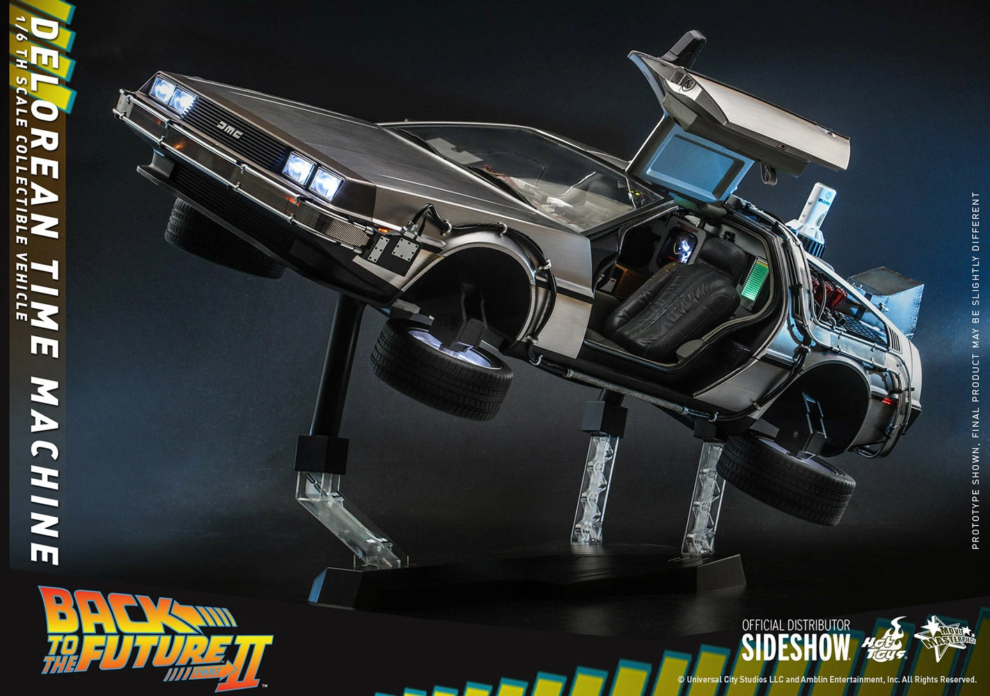 Hot Toys - 1/6 Scale Figure - Back To The Future - DeLorean Time Machine 4 Hot Toys - 1/6 Scale Figure - Back To The Future - DeLorean Time Machine - Image 4