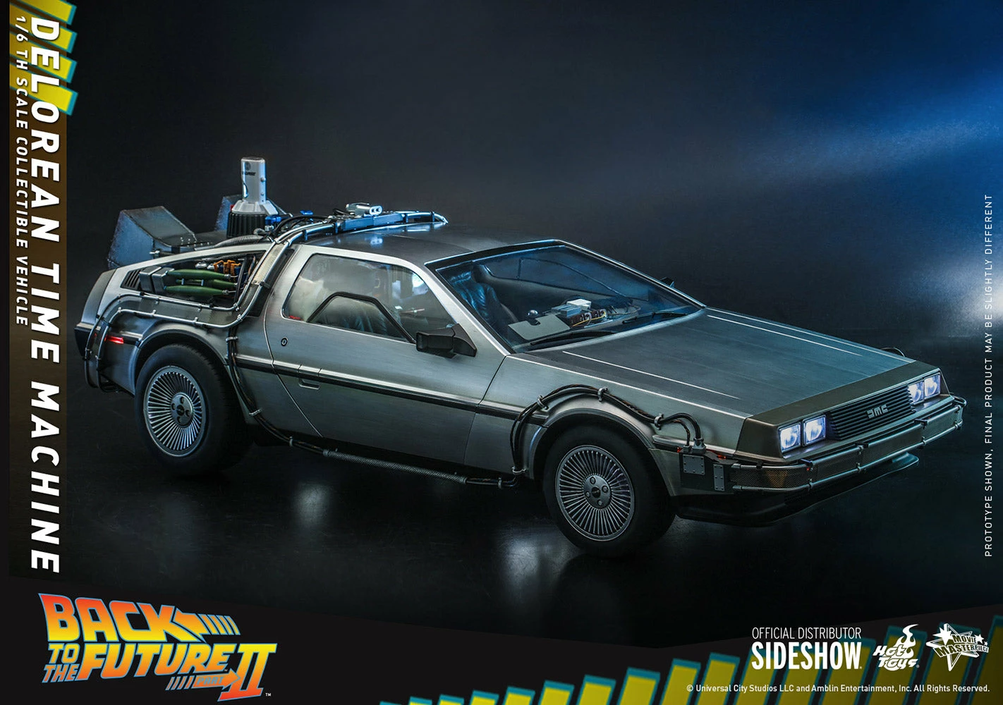 Hot Toys - 1/6 Scale Figure - Back To The Future - DeLorean Time Machine 9 Hot Toys - 1/6 Scale Figure - Back To The Future - DeLorean Time Machine - Image 9