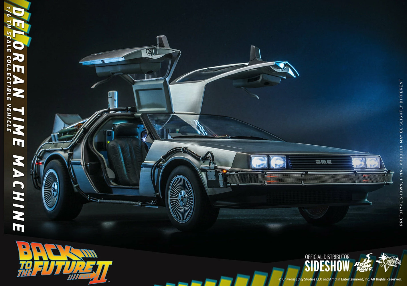 Hot Toys - 1/6 Scale Figure - Back To The Future - DeLorean Time Machine 11 Hot Toys - 1/6 Scale Figure - Back To The Future - DeLorean Time Machine - Image 11