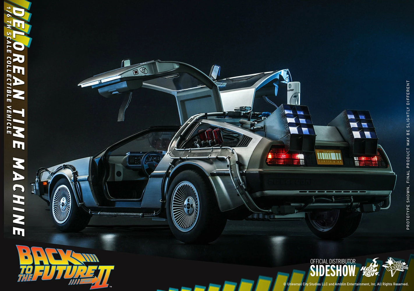 Hot Toys - 1/6 Scale Figure - Back To The Future - DeLorean Time Machine 12 Hot Toys - 1/6 Scale Figure - Back To The Future - DeLorean Time Machine - Image 12