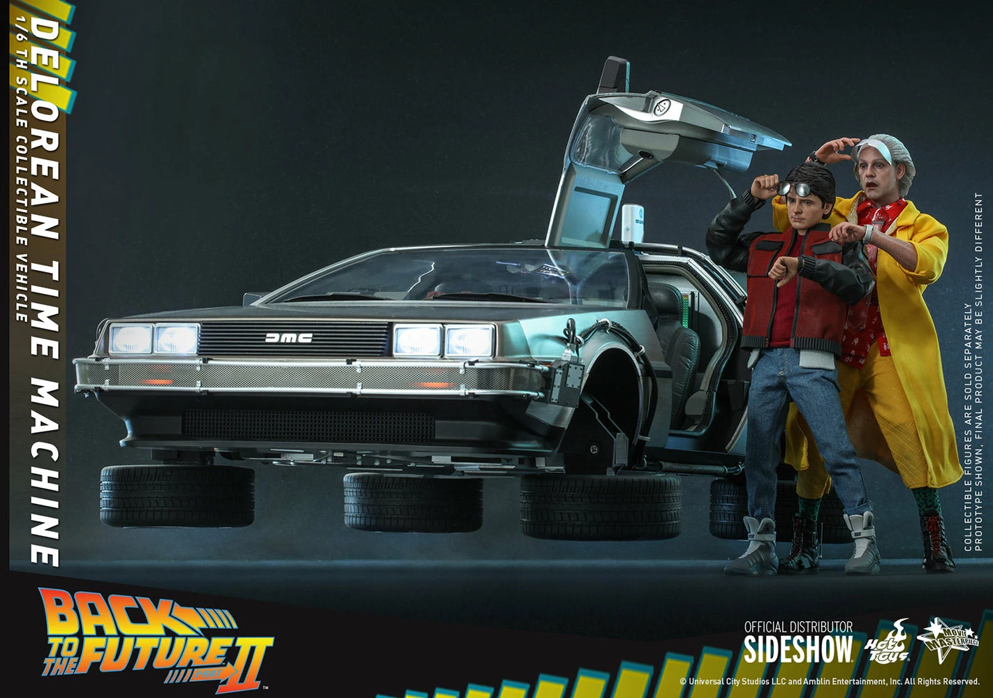 Hot Toys - 1/6 Scale Figure - Back To The Future - DeLorean Time Machine 16 Hot Toys - 1/6 Scale Figure - Back To The Future - DeLorean Time Machine - Image 16