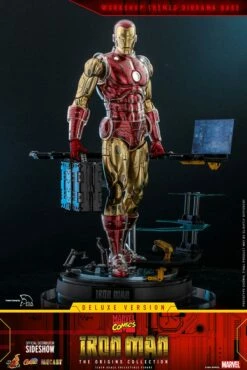 Hot Toys Comics Masterpiece Series Diecast - Iron Man (Deluxe) -Toy Dojo iron man deluxe marvel gallery 606f2c8f7cb6e 74219
