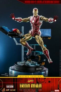 Hot Toys Comics Masterpiece Series Diecast - Iron Man (Deluxe) -Toy Dojo iron man deluxe marvel gallery 606f2c90358c3 64079
