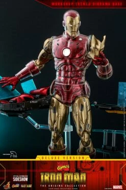 Hot Toys Comics Masterpiece Series Diecast - Iron Man (Deluxe) -Toy Dojo iron man deluxe marvel gallery 606f2c926a41d 45234