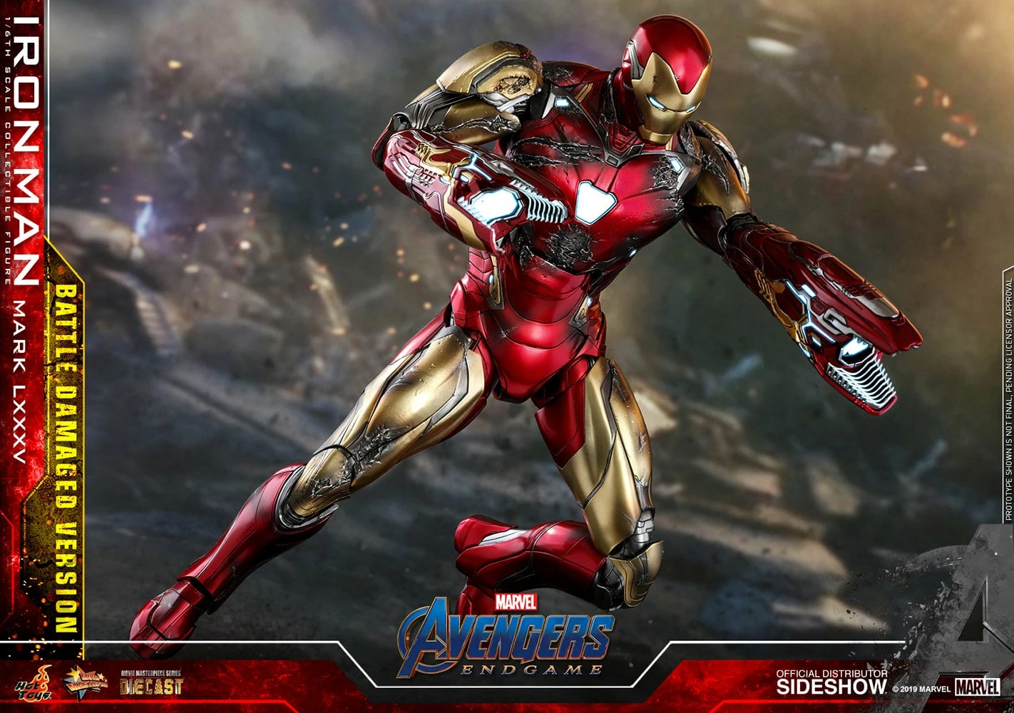 Hot Toys Movie Masterpiece 1/6 Scale Figure - Avengers: Endgame - Iron Man Mark LXXXV (Battle Damaged Version) 17 Hot Toys Movie Masterpiece 1/6 Scale Figure - Avengers: Endgame - Iron Man Mark LXXXV (Battle Damaged Version) - Image 17