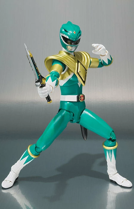 Bandai S.H. Figuarts Power Rangers Green Ranger - Tommy Oliver Head Sculpt (SDCC 2018 Exclusive) 3 Bandai S.H. Figuarts Power Rangers Green Ranger - Tommy Oliver Head Sculpt (SDCC 2018 Exclusive) - Image 3