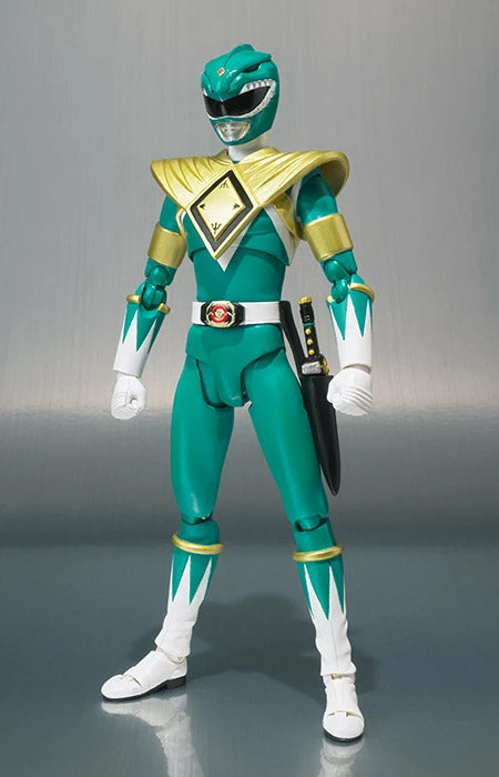 Bandai S.H. Figuarts Power Rangers Green Ranger - Tommy Oliver Head Sculpt (SDCC 2018 Exclusive) 5 Bandai S.H. Figuarts Power Rangers Green Ranger - Tommy Oliver Head Sculpt (SDCC 2018 Exclusive) - Image 5