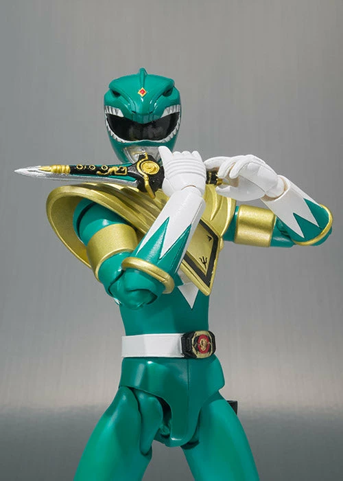 Bandai S.H. Figuarts Power Rangers Green Ranger - Tommy Oliver Head Sculpt (SDCC 2018 Exclusive) 6 Bandai S.H. Figuarts Power Rangers Green Ranger - Tommy Oliver Head Sculpt (SDCC 2018 Exclusive) - Image 6