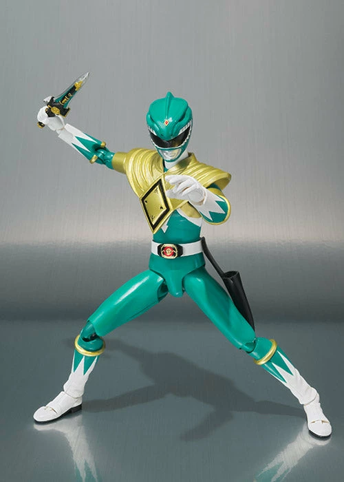 Bandai S.H. Figuarts Power Rangers Green Ranger - Tommy Oliver Head Sculpt (SDCC 2018 Exclusive) 4 Bandai S.H. Figuarts Power Rangers Green Ranger - Tommy Oliver Head Sculpt (SDCC 2018 Exclusive) - Image 4
