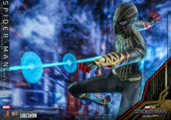 Hot Toys Movie Masterpiece 1/6 Scale Figure - Spider-Man (Black & Gold Suit) - Spider-Man: No Way Home -Toy Dojo spider man black gold suit marvel gallery 60efae231abc7