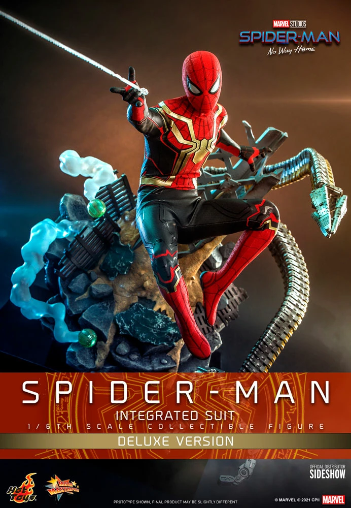 Hot Toys Movie Masterpiece 1/6 Scale Figure - Spider-Man (Integrated Suit) Deluxe Version - Spider-Man: No Way Home 1 Hot Toys Movie Masterpiece 1/6 Scale Figure - Spider-Man (Integrated Suit) Deluxe Version - Spider-Man: No Way Home