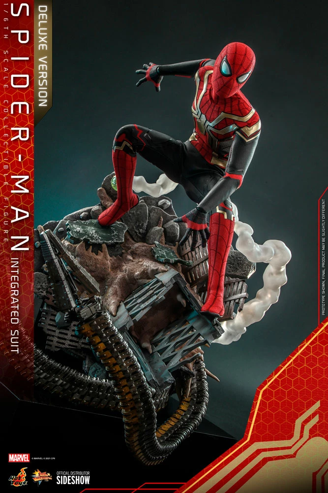 Hot Toys Movie Masterpiece 1/6 Scale Figure - Spider-Man (Integrated Suit) Deluxe Version - Spider-Man: No Way Home 18 Hot Toys Movie Masterpiece 1/6 Scale Figure - Spider-Man (Integrated Suit) Deluxe Version - Spider-Man: No Way Home - Image 18