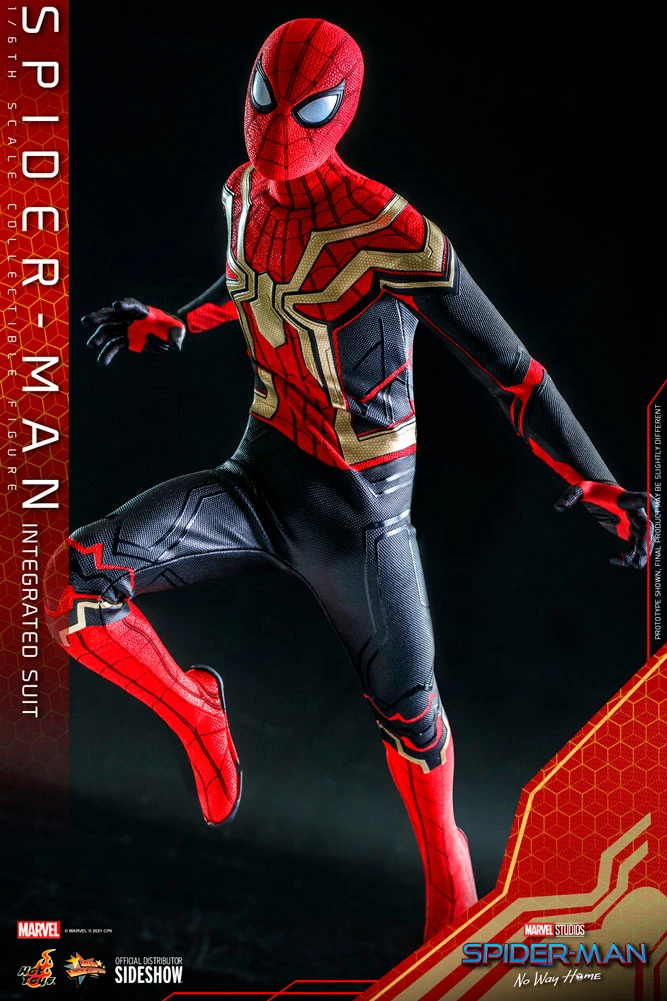 Hot Toys Movie Masterpiece 1/6 Scale Figure - Spider-Man (Integrated Suit) - Spider-Man: No Way Home 14 Hot Toys Movie Masterpiece 1/6 Scale Figure - Spider-Man (Integrated Suit) - Spider-Man: No Way Home - Image 14
