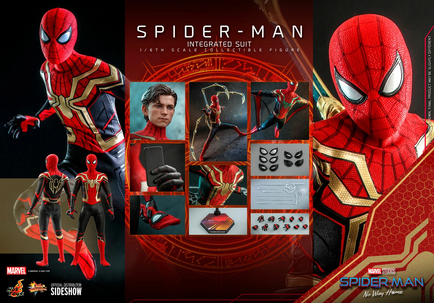 Hot Toys Movie Masterpiece 1/6 Scale Figure - Spider-Man (Integrated Suit) - Spider-Man: No Way Home 16 Hot Toys Movie Masterpiece 1/6 Scale Figure - Spider-Man (Integrated Suit) - Spider-Man: No Way Home - Image 16