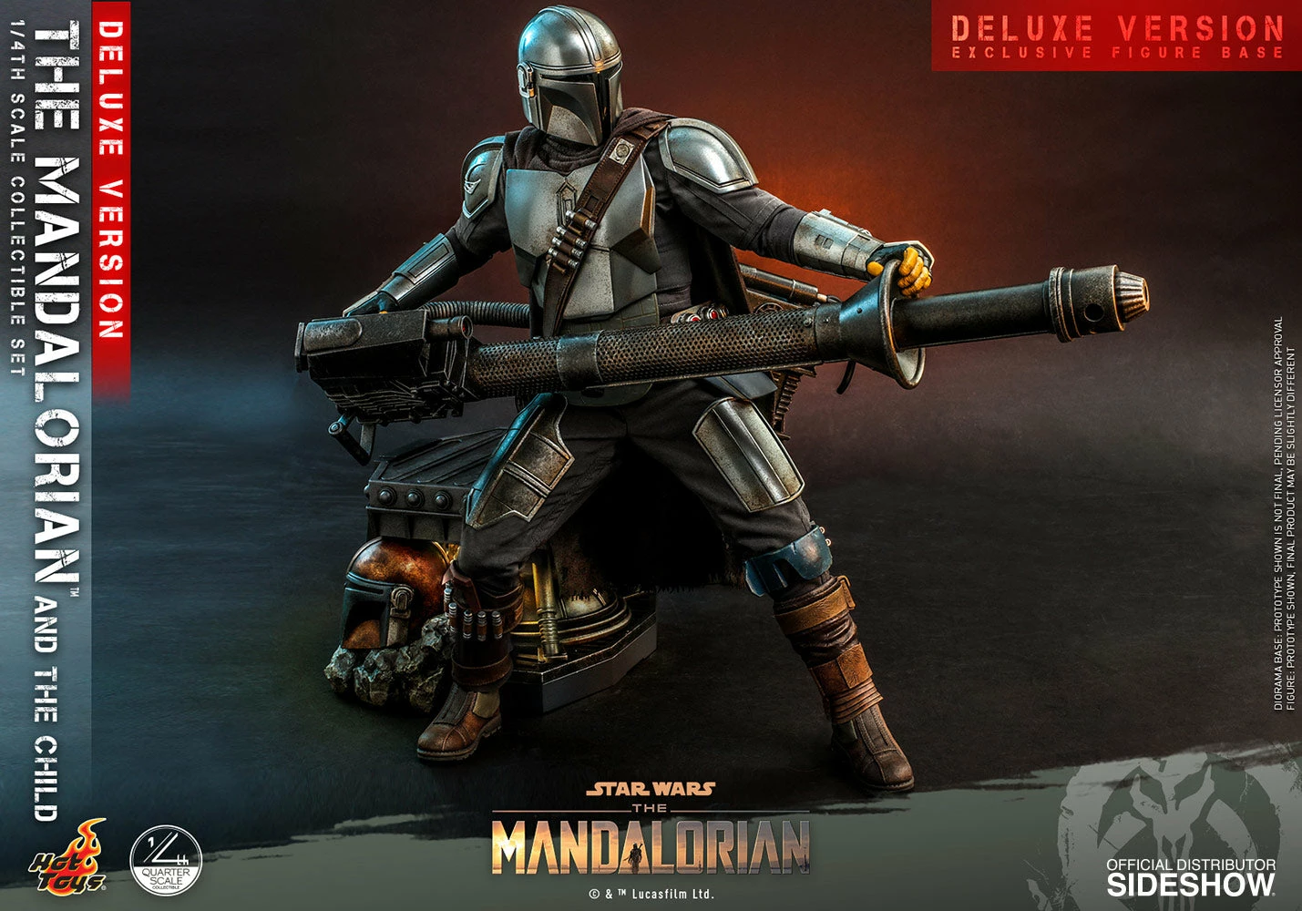 Hot Toys The Mandalorian™ And The Child / Grogu™ (Deluxe Version) - 1/4 Scale 7 Hot Toys The Mandalorian™ And The Child / Grogu™ (Deluxe Version) - 1/4 Scale - Image 7