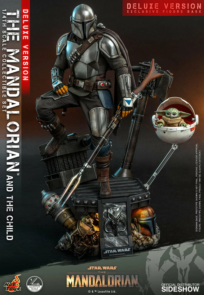 Hot Toys The Mandalorian™ And The Child / Grogu™ (Deluxe Version) - 1/4 Scale 1 Hot Toys The Mandalorian™ And The Child / Grogu™ (Deluxe Version) - 1/4 Scale