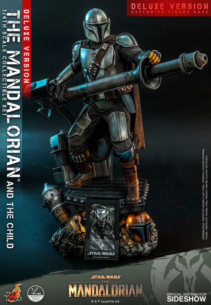 Hot Toys The Mandalorian™ And The Child / Grogu™ (Deluxe Version) - 1/4 Scale 2 Hot Toys The Mandalorian™ And The Child / Grogu™ (Deluxe Version) - 1/4 Scale - Image 2