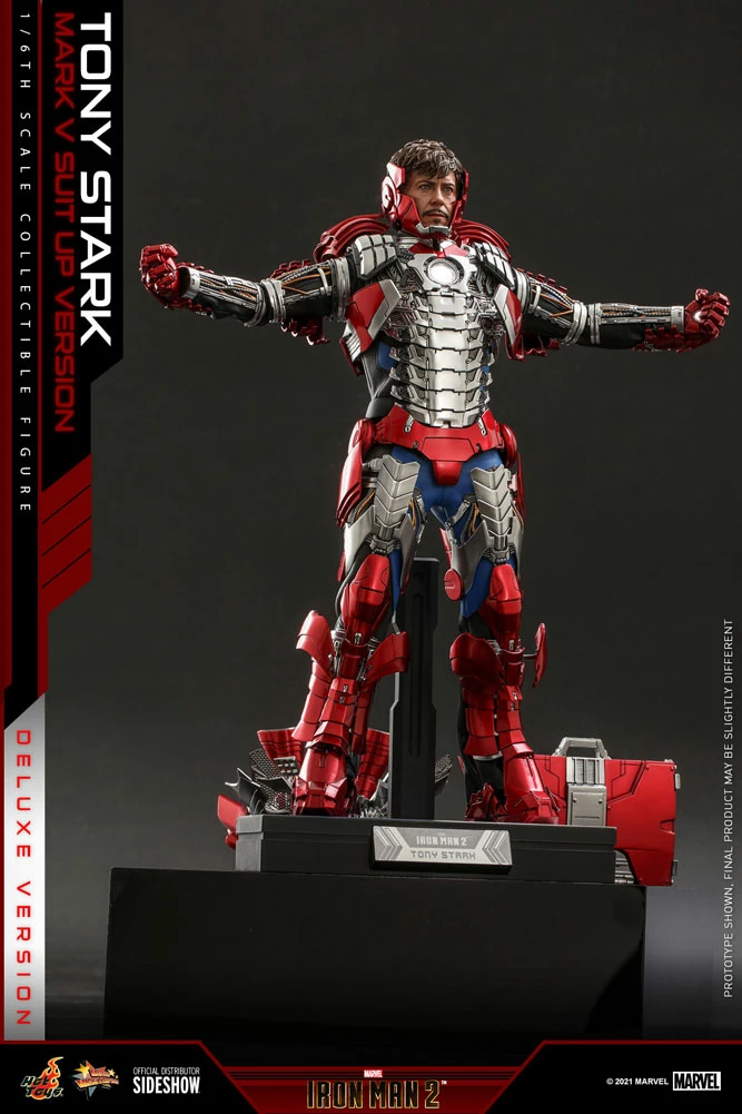 Hot Toys Sixth Scale Figure - Tony Stark (Mark V Suit Up Version) Deluxe Ver. - (Iron Man 2) 18 Hot Toys Sixth Scale Figure - Tony Stark (Mark V Suit Up Version) Deluxe Ver. - (Iron Man 2) - Image 18