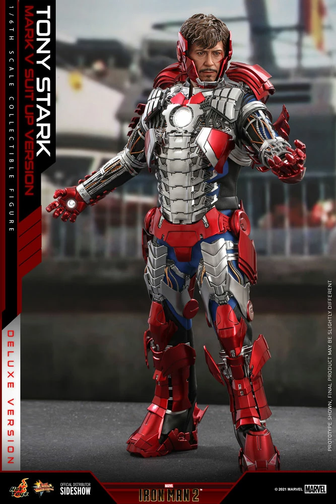 Hot Toys Sixth Scale Figure - Tony Stark (Mark V Suit Up Version) Deluxe Ver. - (Iron Man 2) 12 Hot Toys Sixth Scale Figure - Tony Stark (Mark V Suit Up Version) Deluxe Ver. - (Iron Man 2) - Image 12