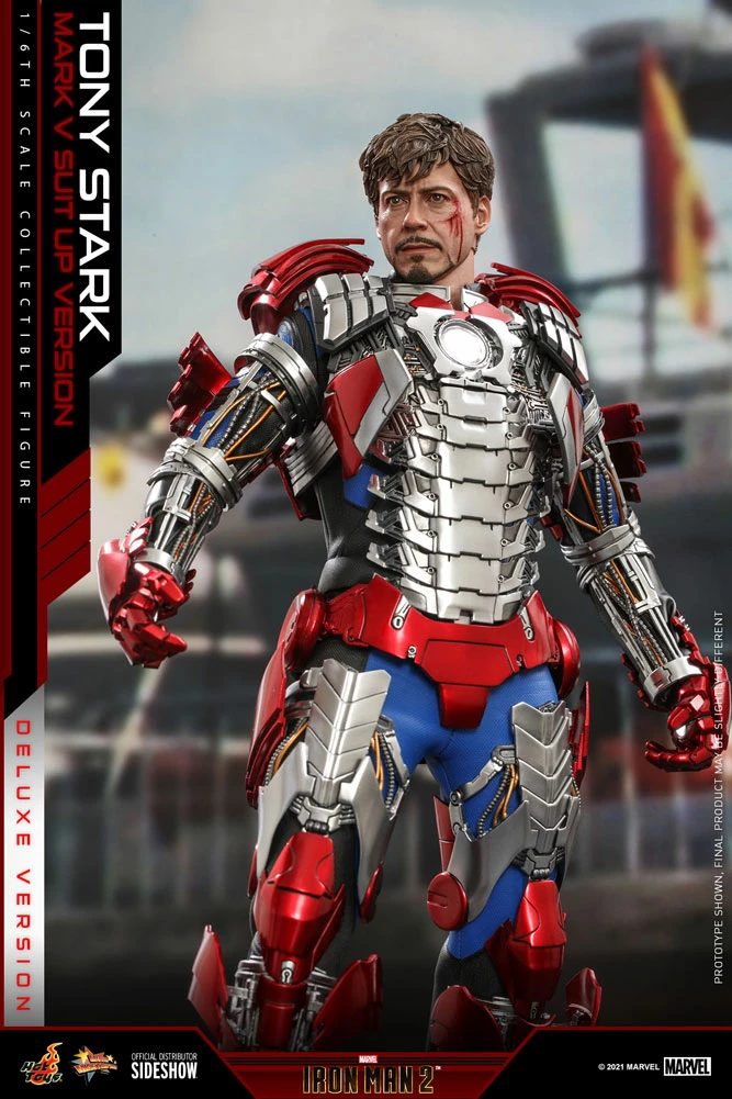 Hot Toys Sixth Scale Figure - Tony Stark (Mark V Suit Up Version) Deluxe Ver. - (Iron Man 2) 14 Hot Toys Sixth Scale Figure - Tony Stark (Mark V Suit Up Version) Deluxe Ver. - (Iron Man 2) - Image 14